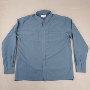 Exofficio Insect Shield Large Mens Shirt Long Sleeve Snap 25x30 Perforated